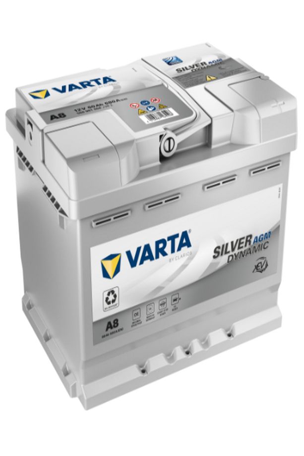 A8 12V 60 AMPER AGM SILVER DYNAMIC- START STOP - 1