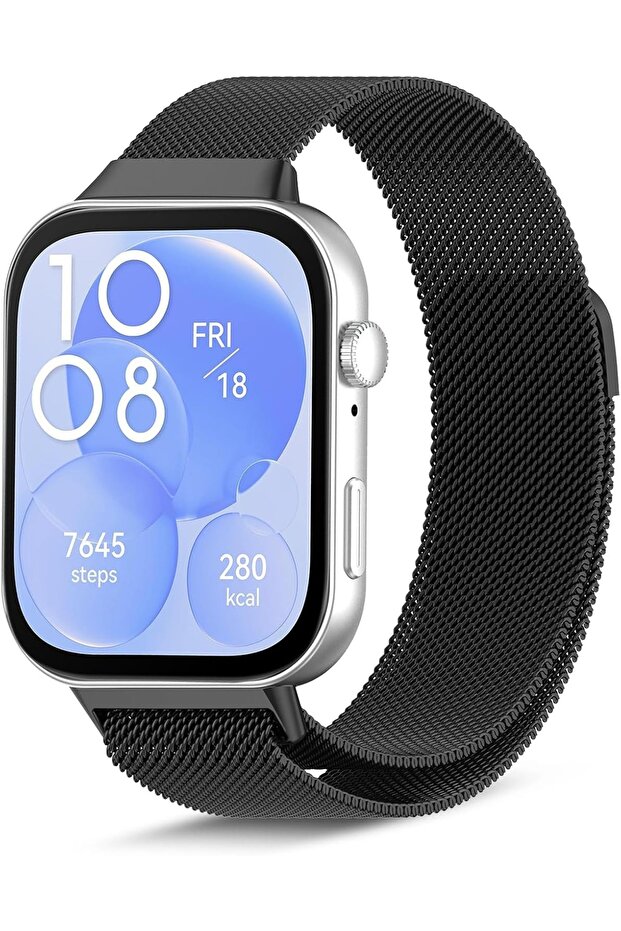 Strap For Huawei Watch Fit 4 / Fit 4 Pro/Fit 3, Metal Mesh with Magnetic Closure, Magne