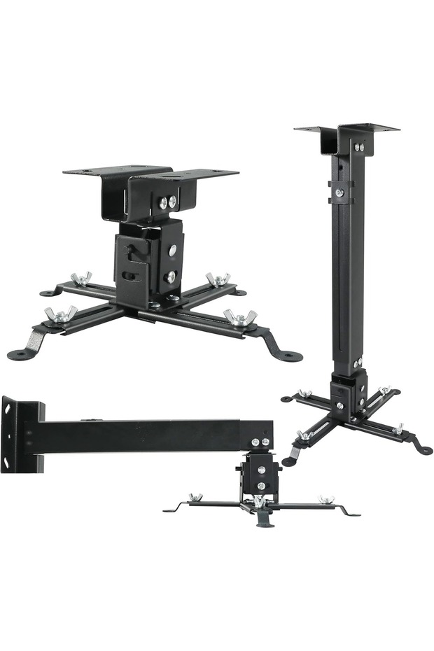 Universal Projector Ceiling Mount for Projectors with Adjustable Height and Extendable Arms Mount fo - 1