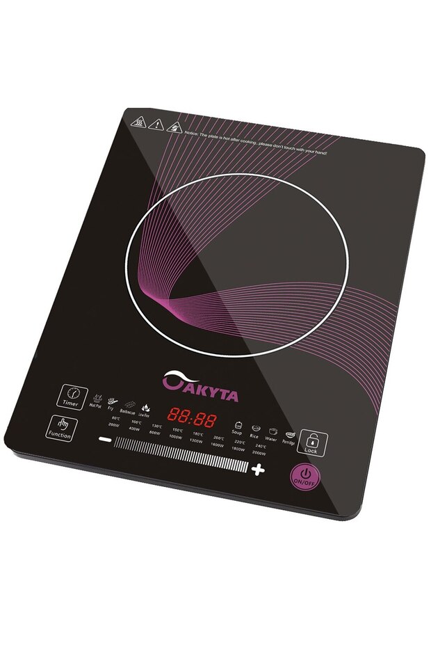 Induction Hob, 8 Functions, Akyta, with 5m Cable Extension - 4