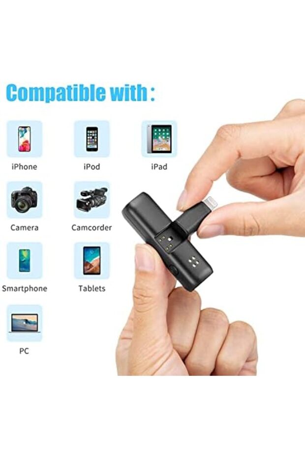 ميكروفون لافالير لاسلكي BY-WM3D، أسود - 7