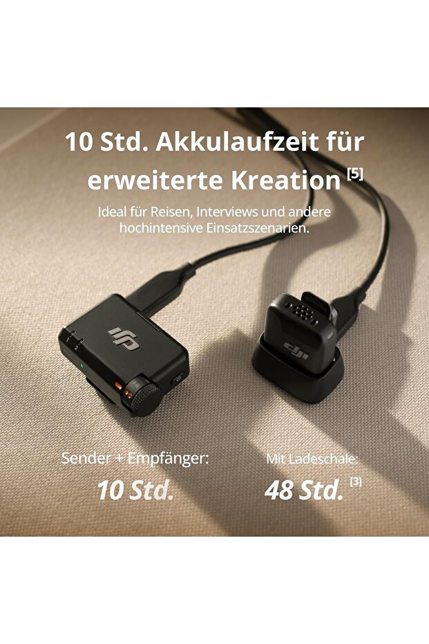 Mini Microphone (1TX+1RX), Lightweight, Rich Sound, Noise Cancellation, Auto Detection, Wireless - 7