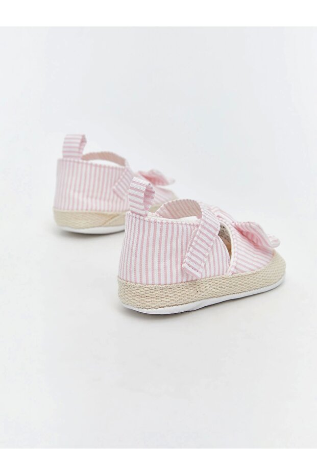LCW STEPS Pembe Cırt Cırtlı Kız Bebek Yürüme Öncesi Ayakkabısı - 5