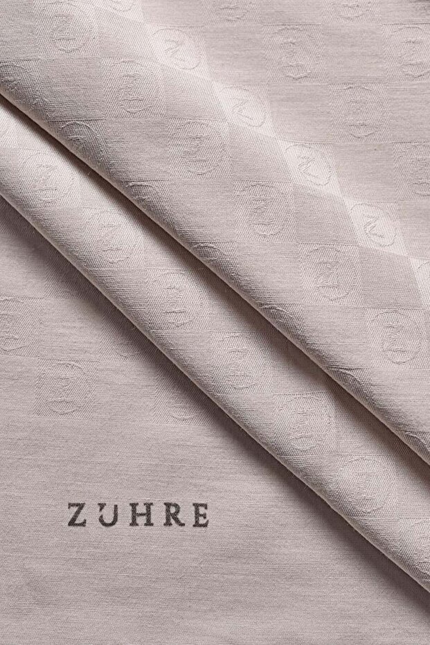 Monogram Desenli A.Gri Seher Şal 0106 - 2