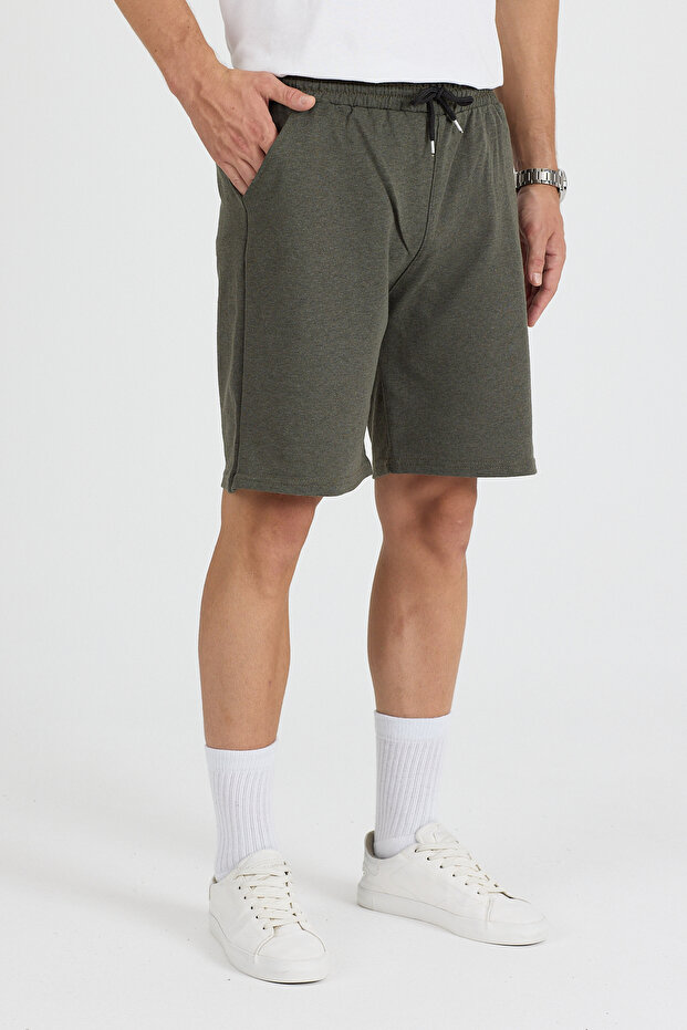 Unisex Renkli Fit Kalıp Basic Şort - 1