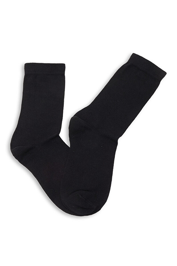 Black Boy 3 Pack Solid Crew Socks - 2