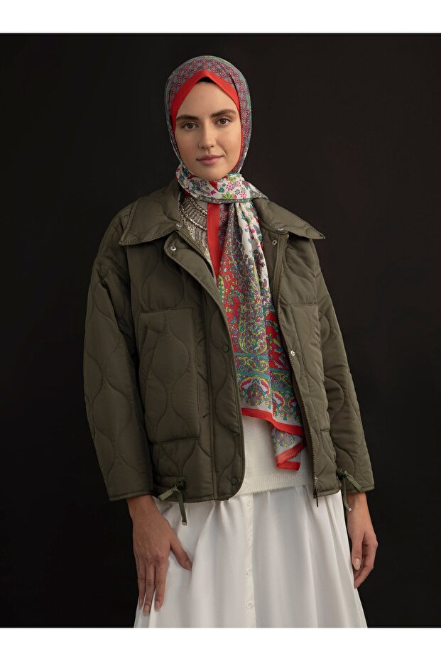 شال ناعم منقوش عرقي - متعدد الألوان - V20 - - 3