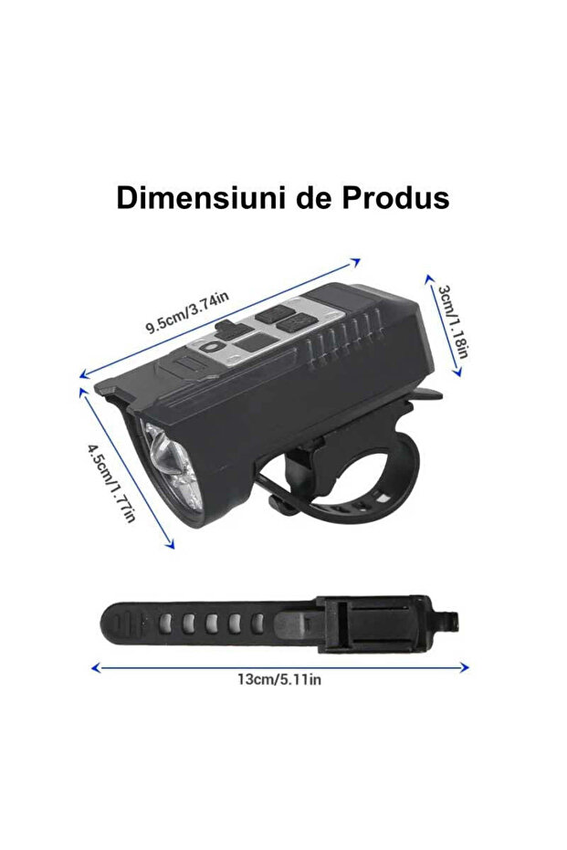 Bicycle Flashlight L-S75, 9 LEDs, Light Sensor - 3