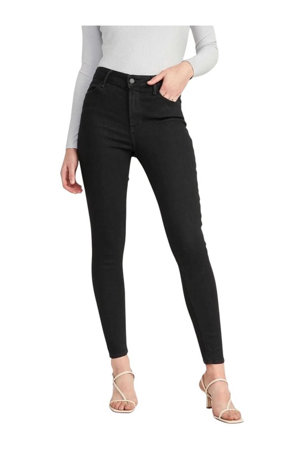 Women's High Waist Denim Skinny Leg Lycra Skinny Jeans