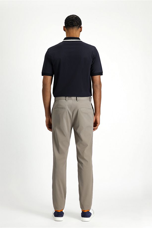 Techno-Line Super Slim Fit Ekstra Dar Kesim Likralı Klasik Kumaş Pantolon - 4