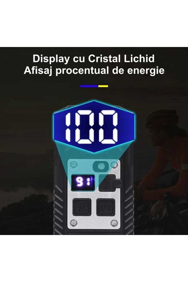 Bicycle Flashlight L-S75, 9 LEDs, Light Sensor - 4