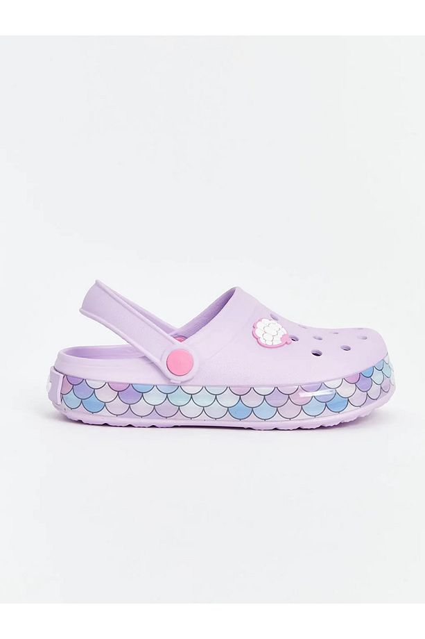 LCW STEPS Lila Baskılı Tabanı Işıklı Kız Çocuk Plaj Sandaleti - 2
