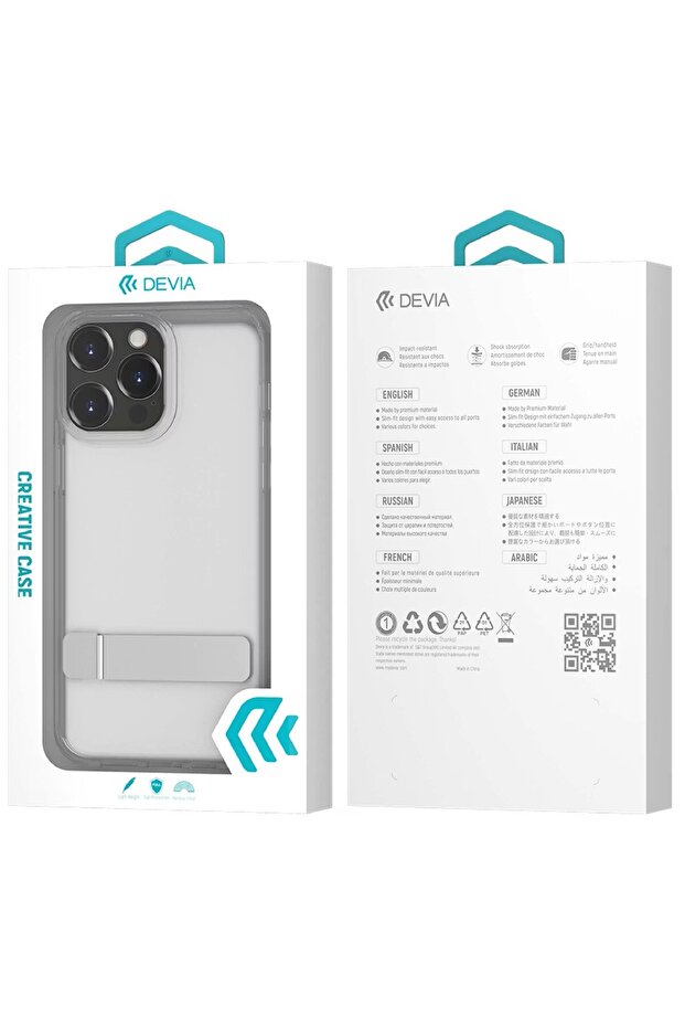 High Transparency Protective Case with Bracket for iPhone 14 Pro Max – Clear - 4