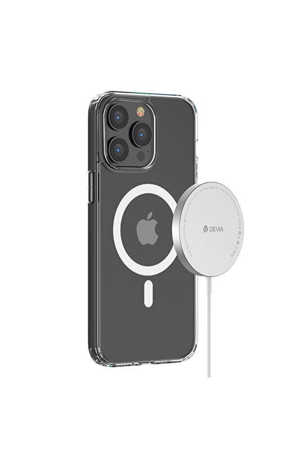 Pure Clear Magnetic Shockproof Case for iPhone 14 Plus (6.7") – Clear - 3