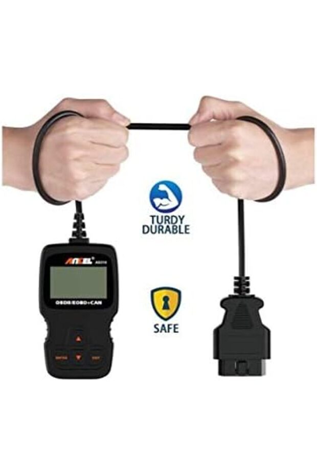 Global Error Code Reader Tool via Car Engine OBD2 Scanner AD310 by - Black - 2