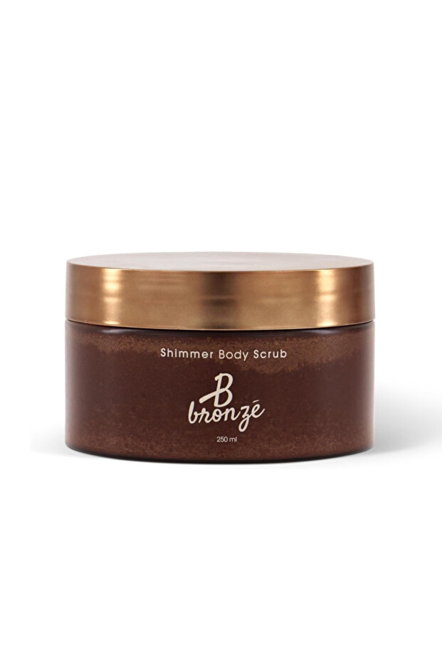 Shimmer Body Scrub | Pre-Tanning | Exfoliating and Brightening with Natural Sugar, 250 ML