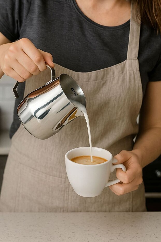 Çelik 500 ml Kahve Süt Köpürtme Potu Sütlük Pitcher mt191 - 5
