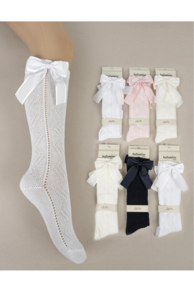 Elmira Girls' Fishnet Golf Socks 1 Pair
