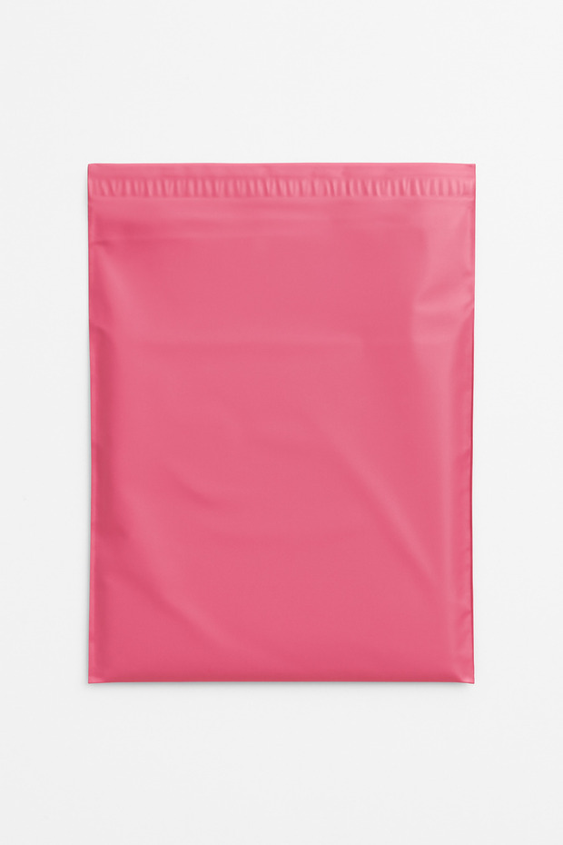 Bantlı Kargo Poşeti 50 Adet Pembe 35*45 - 1