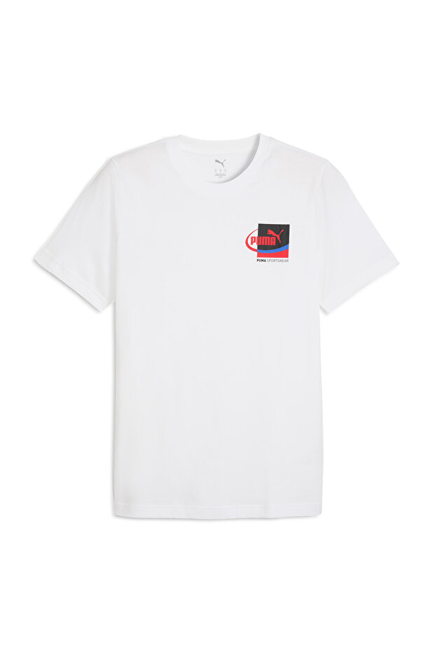 Graphic Tee Men's White Casual Style T-Shirt 68803402
