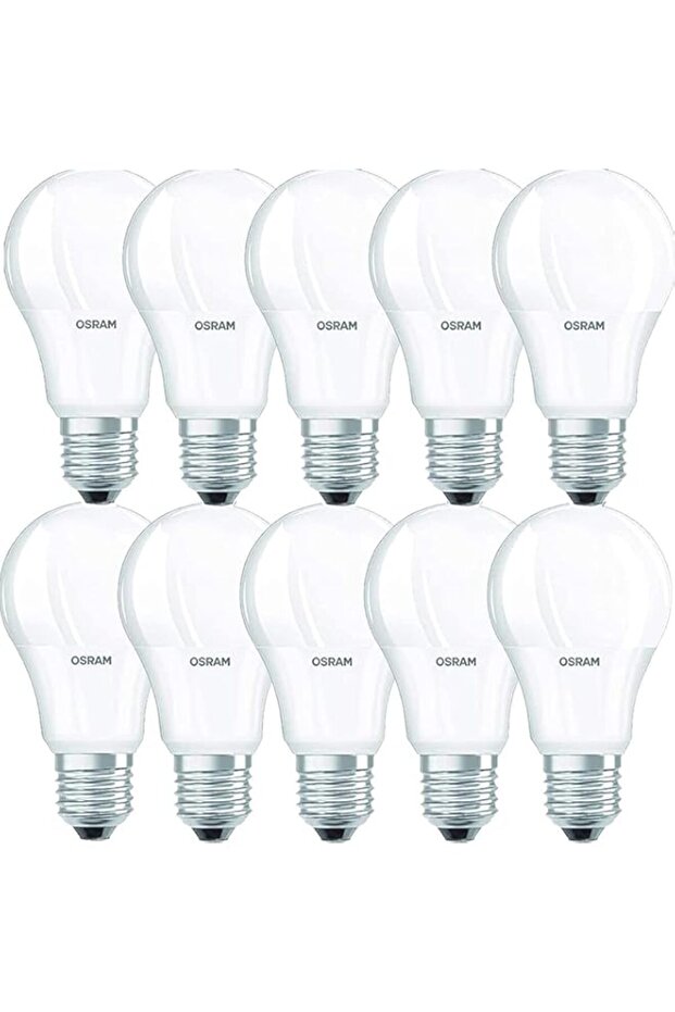 Osram LED Bulb Clas A 8 W 2700K Warm White E27 Base - Pack of 10
