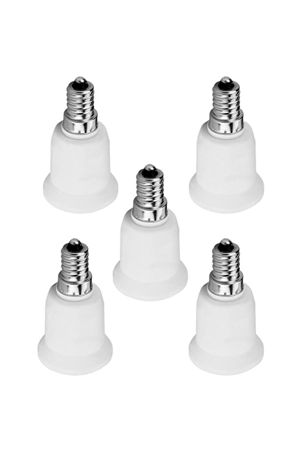 Themodernstore E14 to E27 base screw light lamp bulb holder adapter (pack of 5)