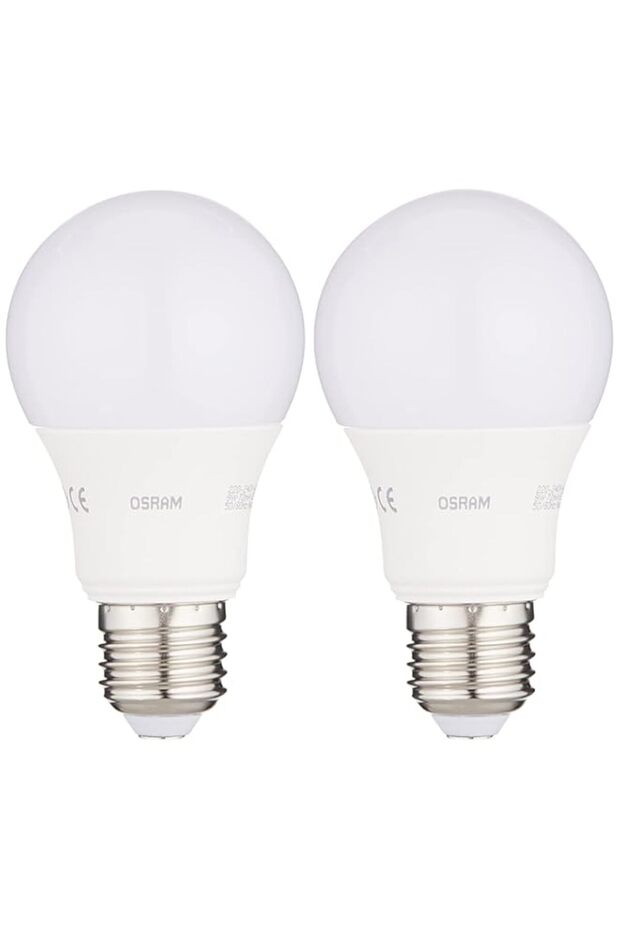 Osram Led Value Classics A (8.5W) Frosted Lamp, Warm White - Pack Of 2, Os-Led-8.5W-Ww-Fs-2Pcs,