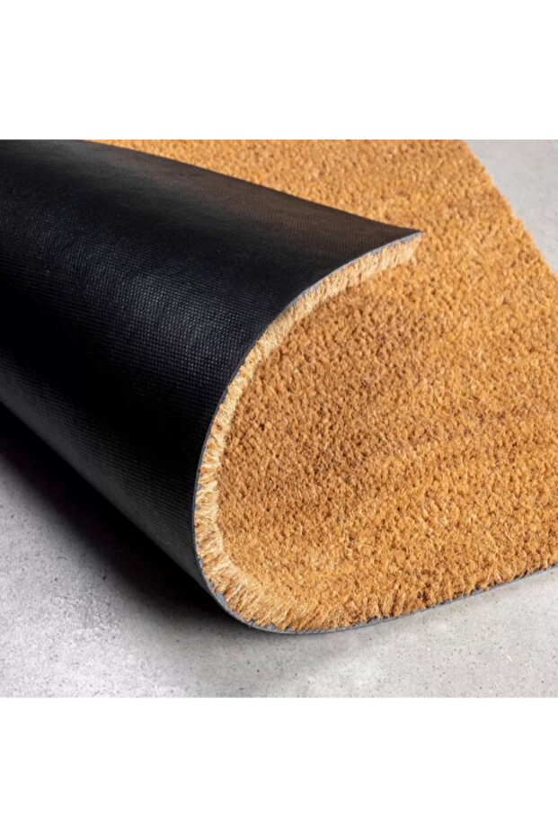 سجادة باب مستطيلة من ألياف جوز الهند وجوز الهند، 33 × 60 سم - 5