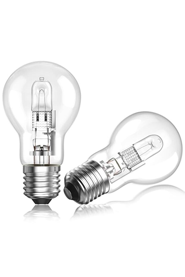 Light Bulb E27 100W Halogen Light Bulbs Dimmable Screw in Halogen Bulbs 2700K Warm White A55 Globe E27 Screw Bulb,860lm,220V,ES Classic Clear Light Bulb for Touch Lamp-2Pack