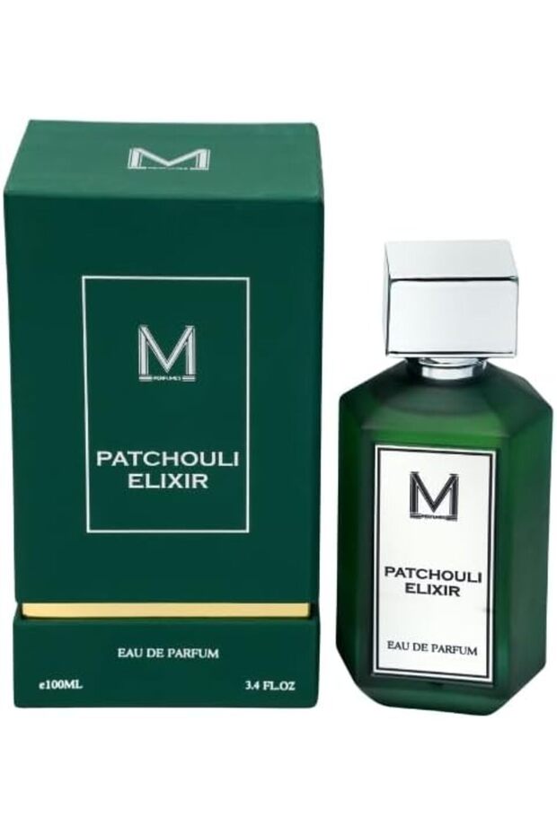 Patchouli Elixir Eau de Parfum 100ml – Oriental Woody Unisex Fragrance with Geranium, Lavender, Pa