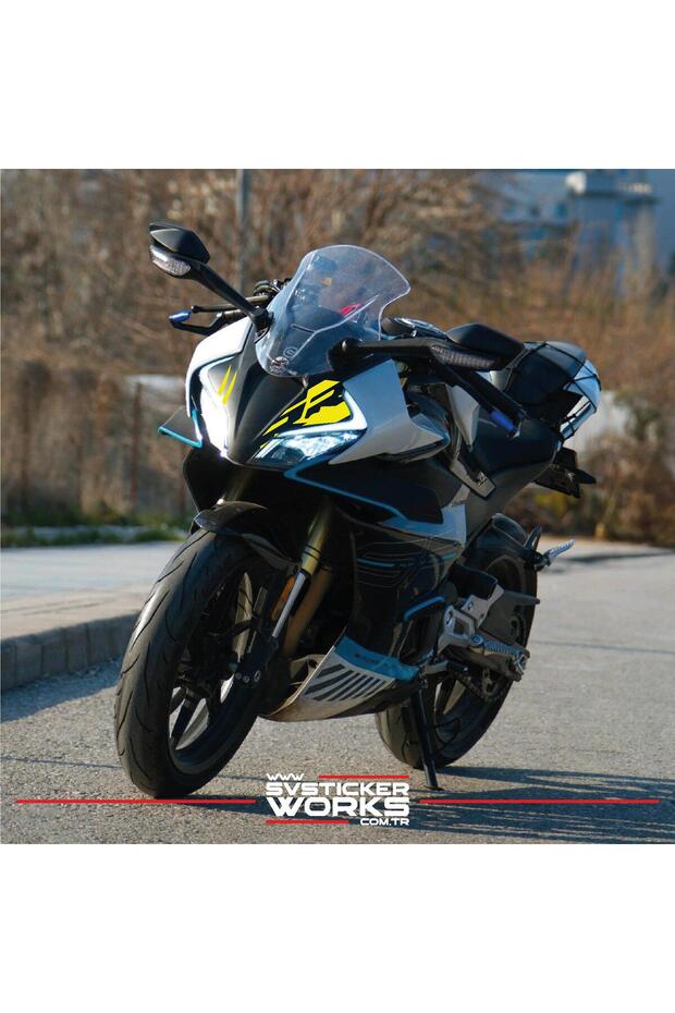 ملصق Cf Moto 450SR RR ملصق أمامي للرأس ملصق ديكور للدراجات النارية