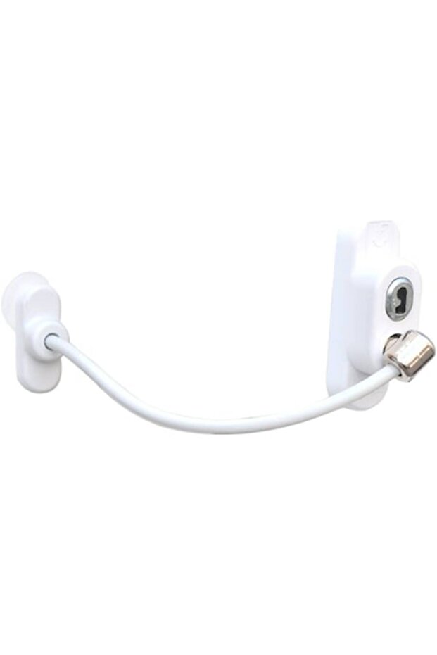 Window or Door PVC Restriction System with Cable, White - 1