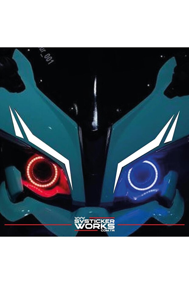 Bajaj Rs200 Front Head Strip Sticker Pattern Decor Sticker Line Model