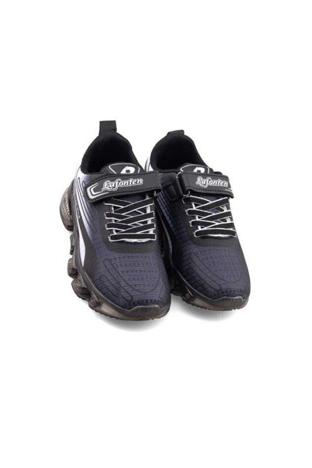 Children's Sports Shoes Transparent Sole Water Repellent Black/White