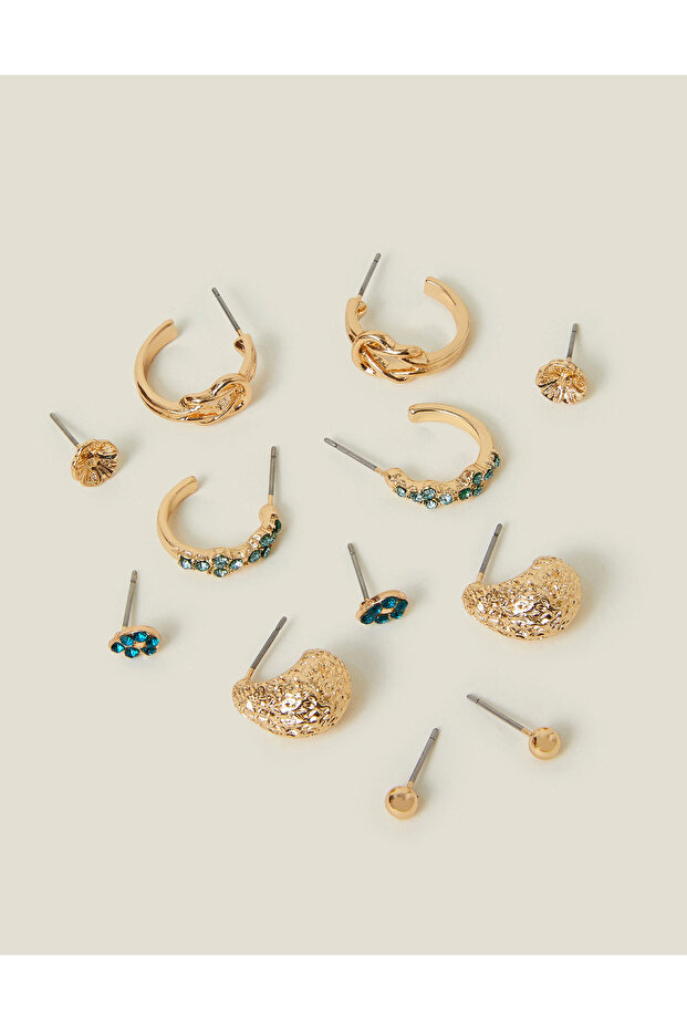 Taşlı Küpe Seti X 6 - 3