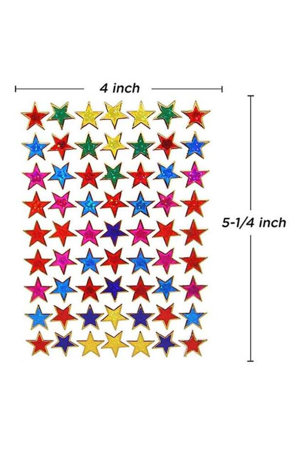 ملصق على شكل نجمة، 10 أوراق - 2