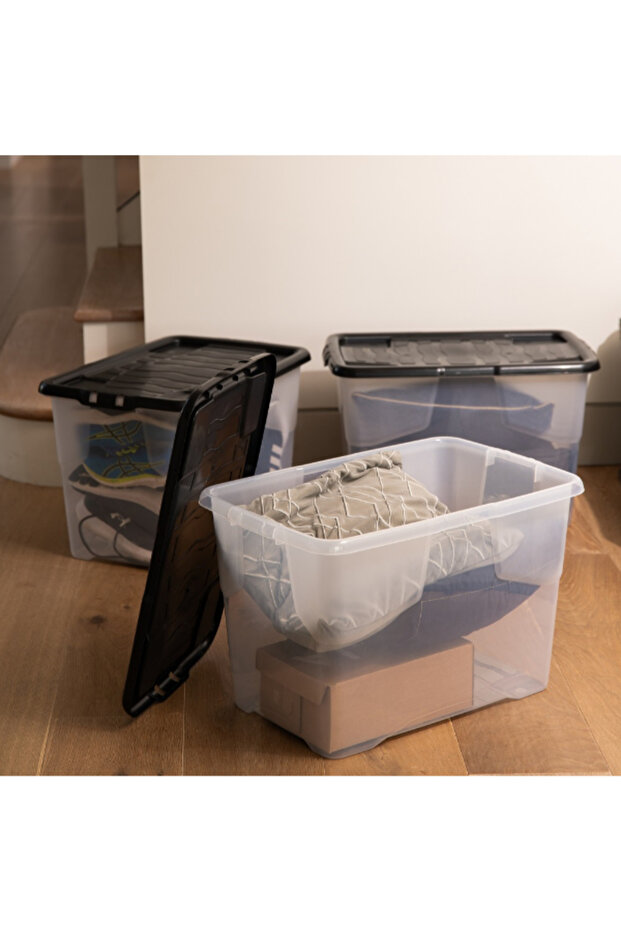 Curve Stackable Storage Box with Lid 65 Liter - 3