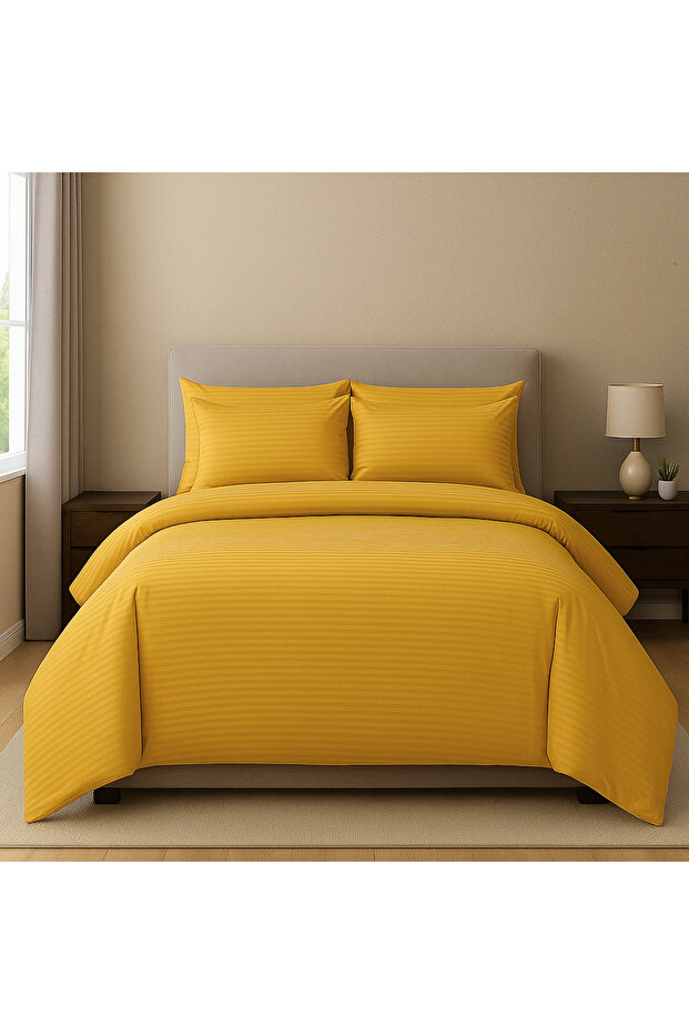 Viewstar 6-Piece King Size Cotton Bedding Set – 1 Fitted Sheet, 1 Quilt Cover, 4 Pillowcases