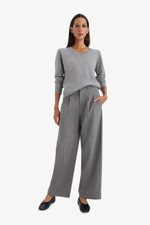 Relax Fit V Yaka Triko Kazak C4024AX25WN - 2
