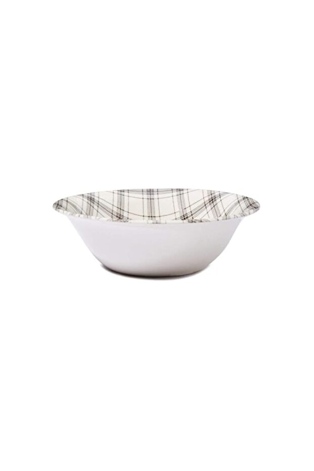 Claytan Plaid Black Cereal Bowl 16 Cm