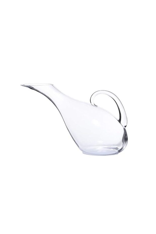 1500ml Glass Swan-shape Wine Decanter Aerator Container Wine Dispenser Carafe with Handle New Wine - 1