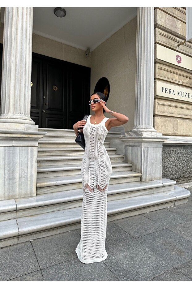 Women's Openwork Fish Form Knitwear Dress