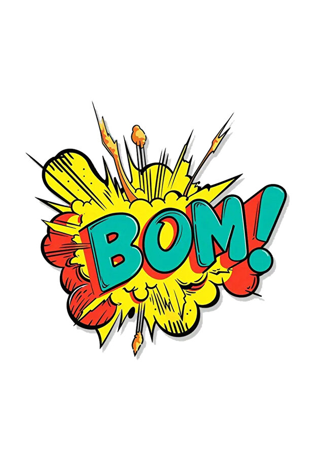Bomb Patlangaç Sticker Car, Motorcycle, Helmet, Laptop, Glass Sticker 13X13 cm