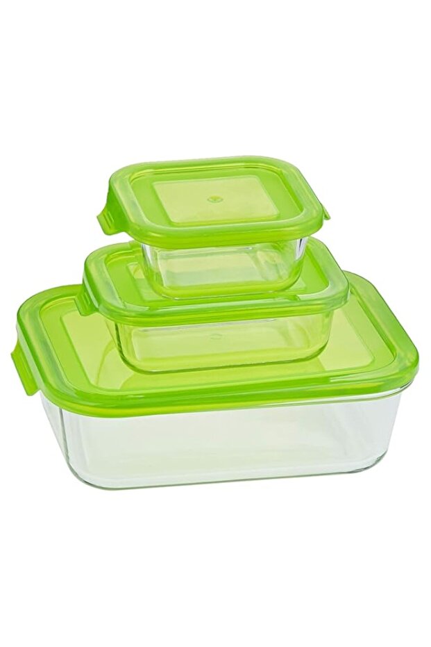Taliona Boro Rectangular Food Container Set - Green