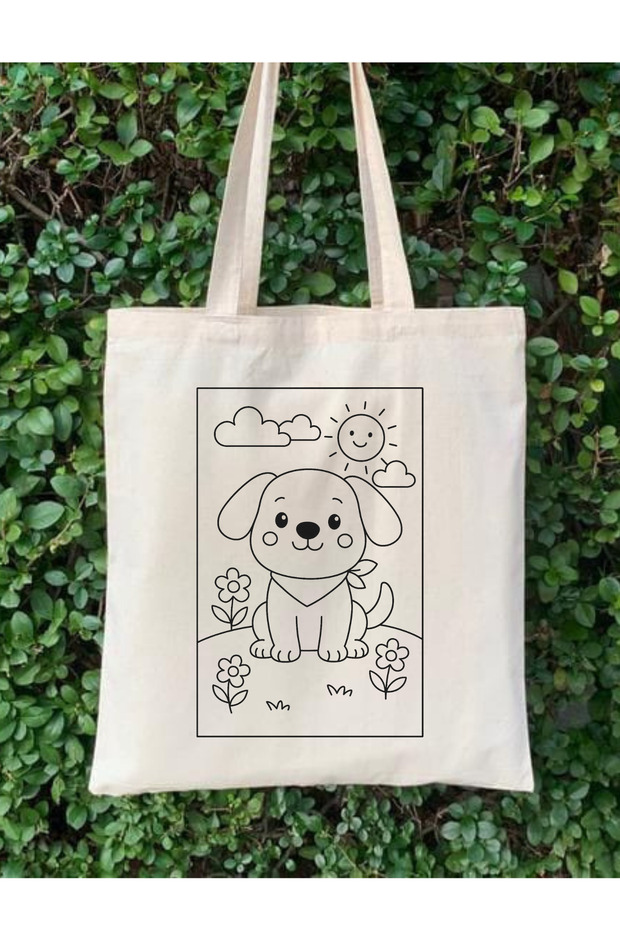 Dog Painting Bag Hobby 35*40 cm Raw Cloth Bag Painting Kindergarten Children Activity Painting
