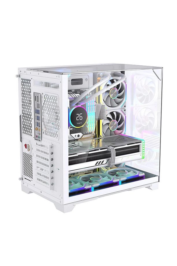 Subzero Plus 7 x Argb Fan Uzaktan Kumanda Midi Tower Atx Beyaz Oyuncu Kasası - 5