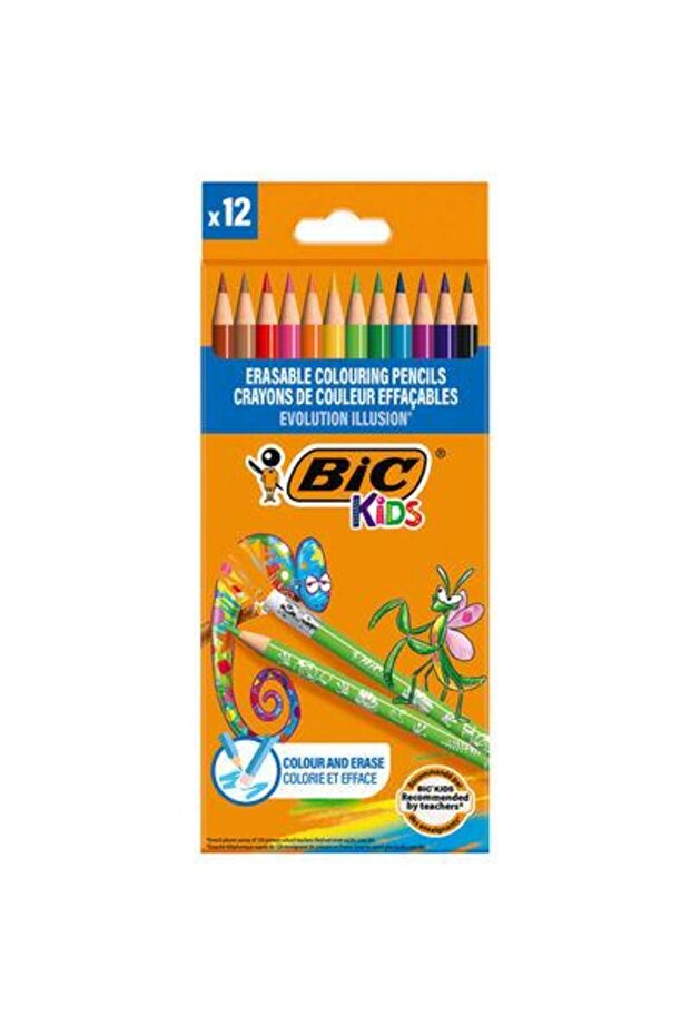 Colored Pencils Evolution Illusion, 12 colors - 1