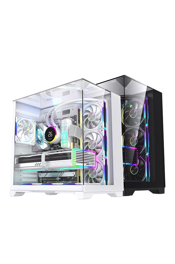Subzero Plus 7 x Argb Fan Uzaktan Kumanda Midi Tower Atx Beyaz Oyuncu Kasası - 8