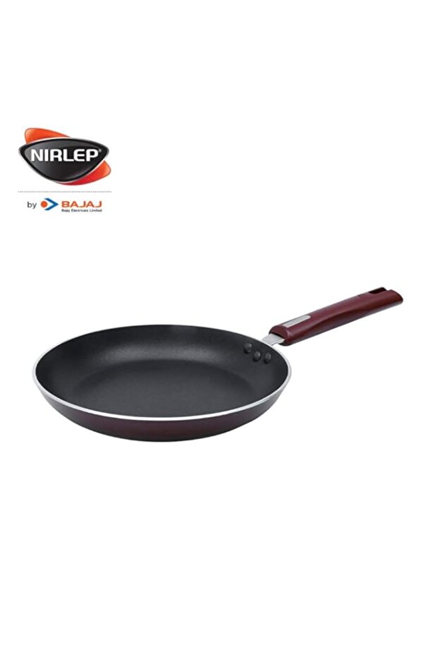 Nirlep - IJFW24 by Bajaj Electricals Selec+ J Class Aluminum Non Stick Induction Fry Pan, (Red, Mar - 1