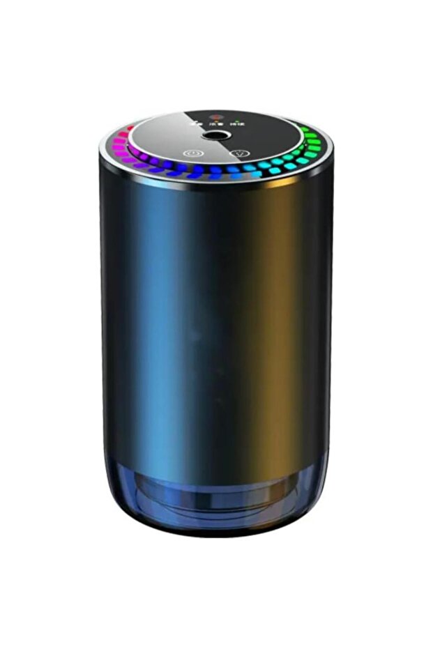Rechargeable car diffuser with LED star projector—humidifies air & adds soothing aromatherapy.
